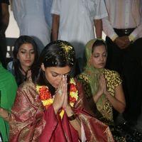 Sushmita Sen at Hyderabad Film Nagar Temple Pictures | Picture 274196