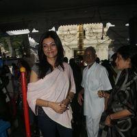 Sushmita Sen at Hyderabad Film Nagar Temple Pictures | Picture 274216