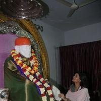 Sushmita Sen at Hyderabad Film Nagar Temple Pictures | Picture 274217