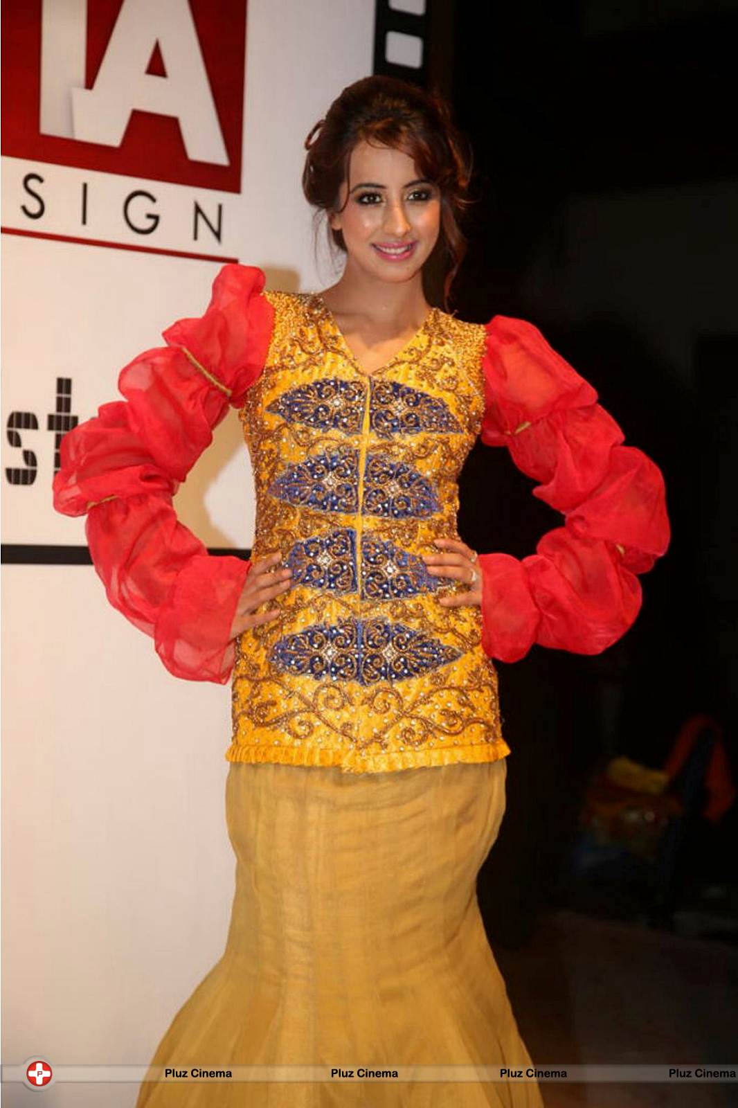 Sanjana Galrani Ramp Walk at Hyderabad Fashion Week Photos | Picture 524069