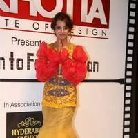 Sanjana Galrani Ramp Walk at Hyderabad Fashion Week Photos | Picture 524098