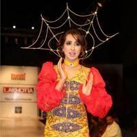 Sanjana Galrani Ramp Walk at Hyderabad Fashion Week Photos | Picture 524101
