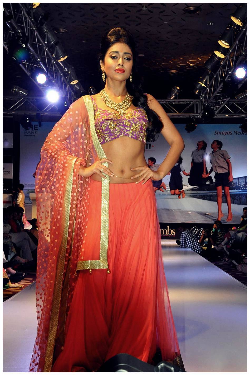 Shriya Saran Ramp Walk at Passionate Foundation Fashion Show Photos | Picture 477266