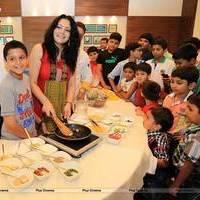Fashion designer Agnimitra Paul cooks at the Kids Platter Photos | Picture 559107