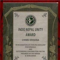 Indo Nepal Unity Award to Chinni Krishna Photos | Picture 199280