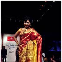 Madhu Shalini Ramp Walk at Hyderabad Fashion Week 2013 Photos