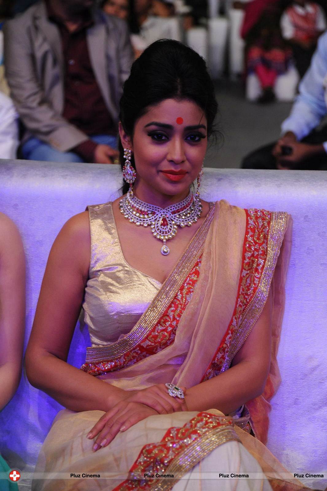 Shriya Hot Saree Photos at Tollywood Cinema Channel Opening | Picture 549021