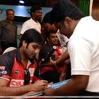 Tarun - Telugu Warriors Taj Deccan to LB Stadium Photos
