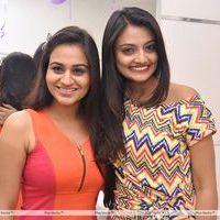 Actress Aksha & Nikitha Narayan launches Naturals Family Salon Photos