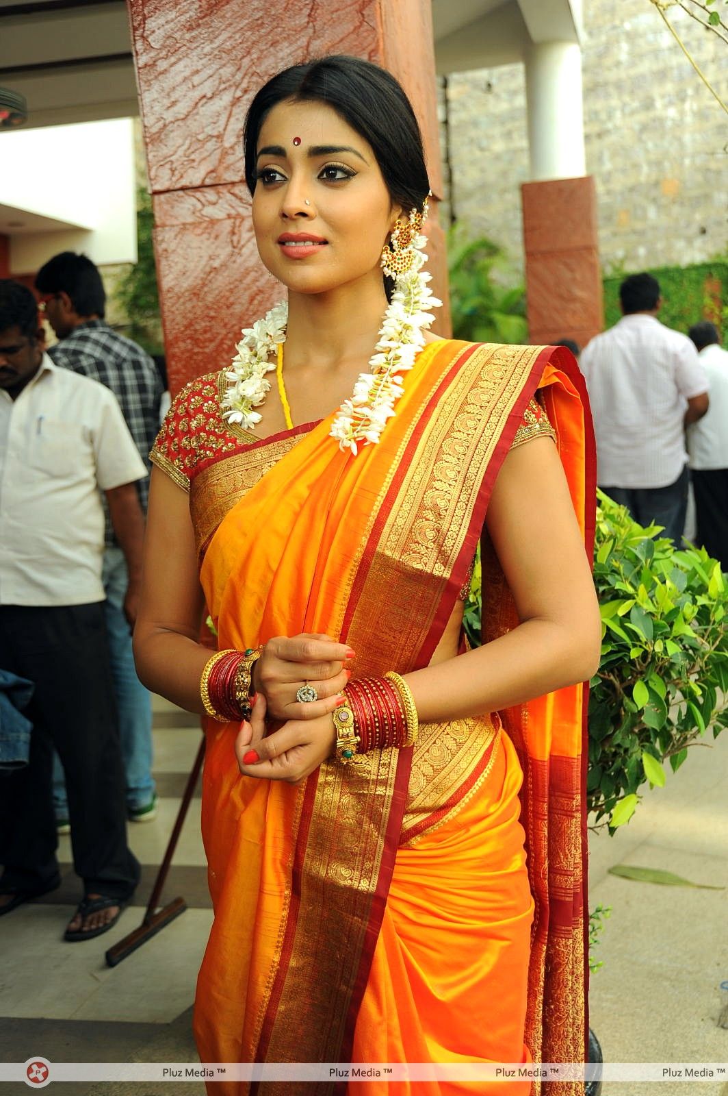 Shriya Cute Saree Stills at Pavithra Movie Press Meet | Picture 356235