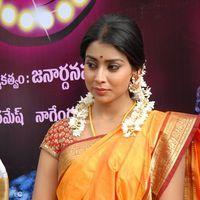 Shriya Cute Saree Stills at Pavithra Movie Press Meet | Picture 356098