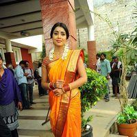 Shriya Cute Saree Stills at Pavithra Movie Press Meet | Picture 356198