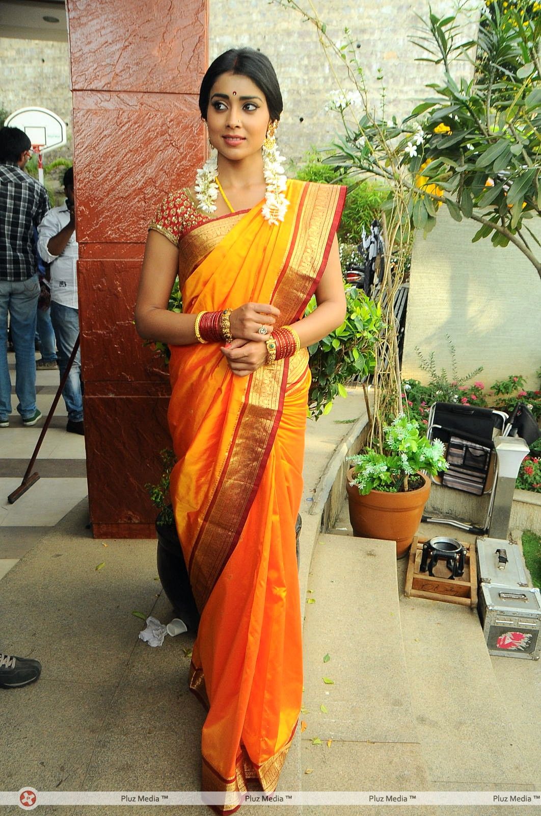 Shriya Cute Saree Stills at Pavithra Movie Press Meet | Picture 356077