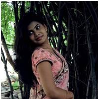 Alekya Hot Saree Images at Anandam Malli Modalaindi Movie Opening | Picture 510301