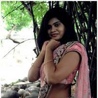 Alekya Hot Saree Images at Anandam Malli Modalaindi Movie Opening | Picture 510309