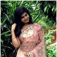 Alekya Hot Saree Images at Anandam Malli Modalaindi Movie Opening | Picture 510312