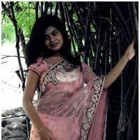 Alekya Hot Saree Images at Anandam Malli Modalaindi Movie Opening | Picture 510313