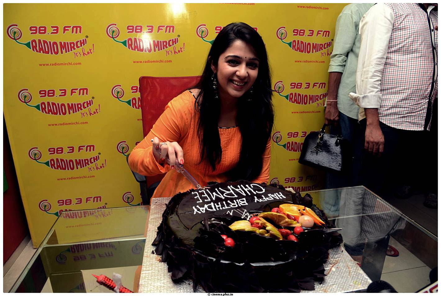 Charmy Kaur - Prema Oka Maikam@Radio Mirchi Tomorrow Charmi Birthday Cake Cutting Images | Picture 460119