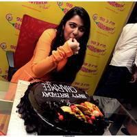 Prema Oka Maikam@Radio Mirchi Tomorrow Charmi Birthday Cake Cutting Images