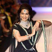 Juhi Chawla - Model walked the ramp at the India International Jewellery Week 2012 on day 3 - Photos
