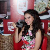 Aditi Rao Hyadari at Cafe Coffee Day - Photos