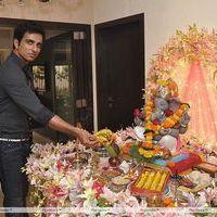 Sonu Sood - Bollywood Stars Celebrates Ganesh Festival - Photos